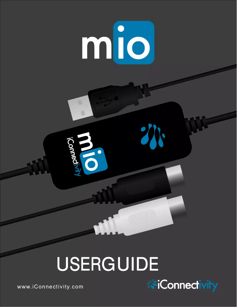 Page 1 de la notice Manuel utilisateur iConnectivity Mio