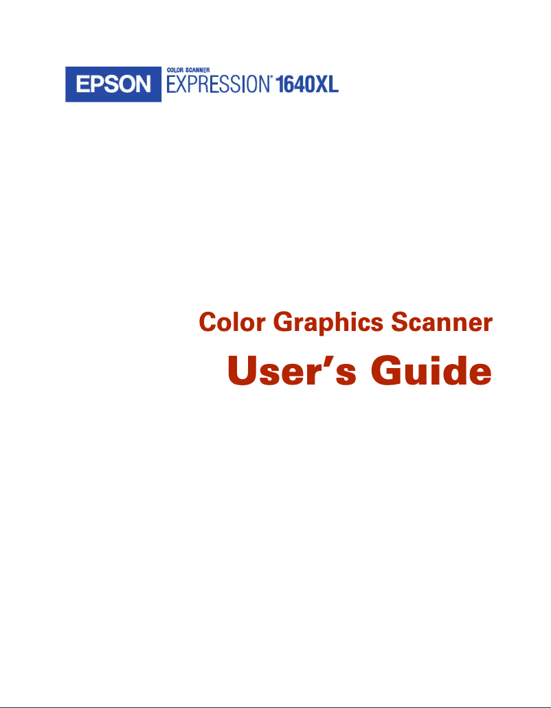 Imagen de la primera página del manual del dispositivo Expression 1640XL