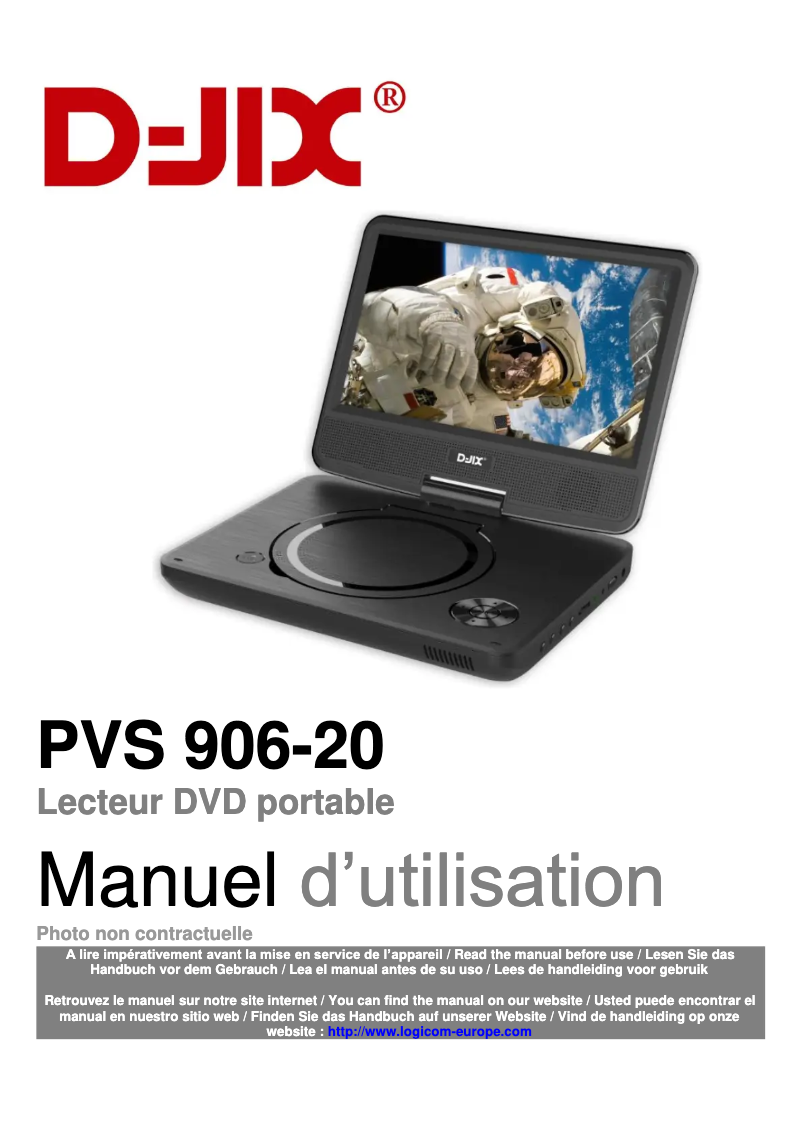 Page 1 de la notice Manuel utilisateur D-Jix PVS 906-20
