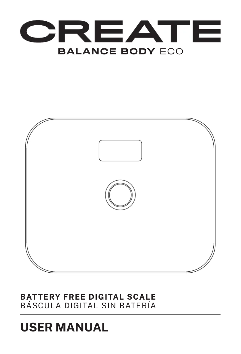 Image de la première page du manuel de l'appareil Balance Body Eco