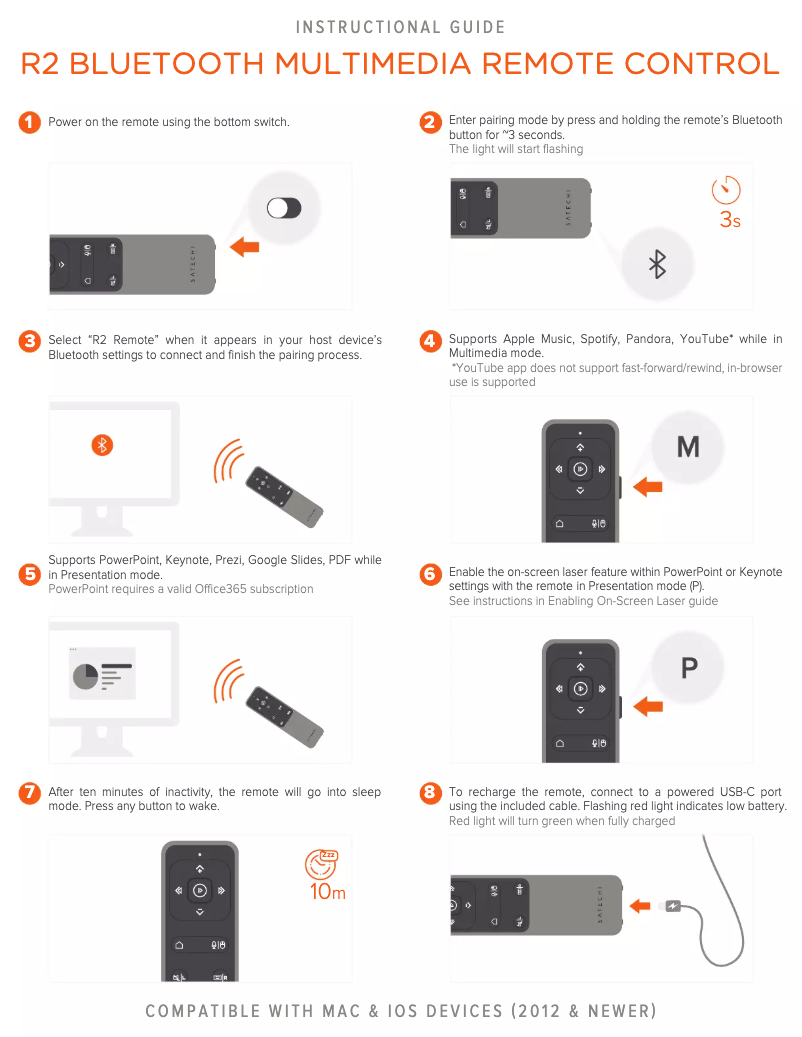 Página 1 del manual Manual de usuario Satechi R2