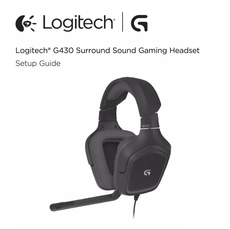 Page n°1 - Manuel utilisateur Logitech G430