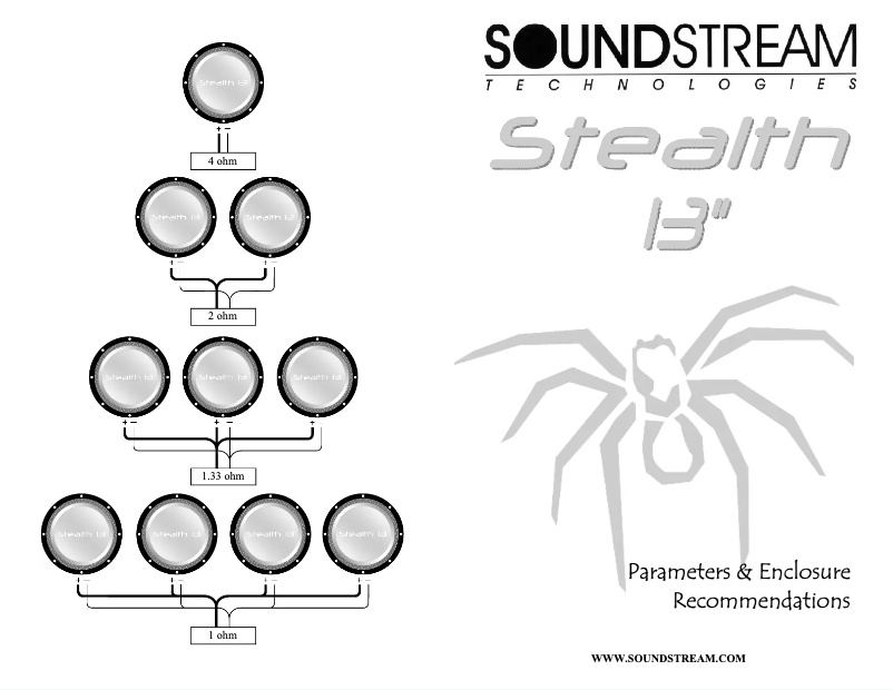Page 1 de la notice Manuel utilisateur Soundstream STEALTH-13BX