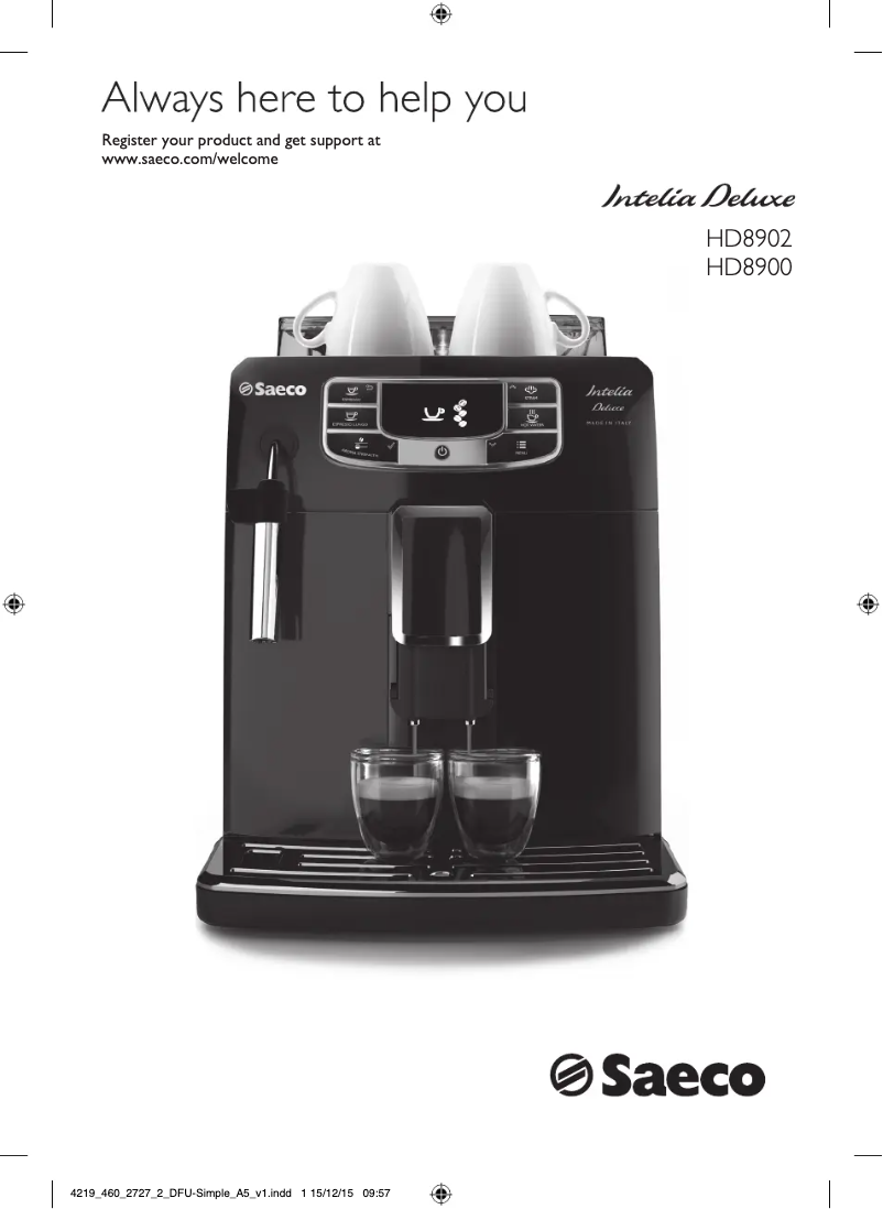 Página 1 del manual Manual de usuario Philips SHD8900