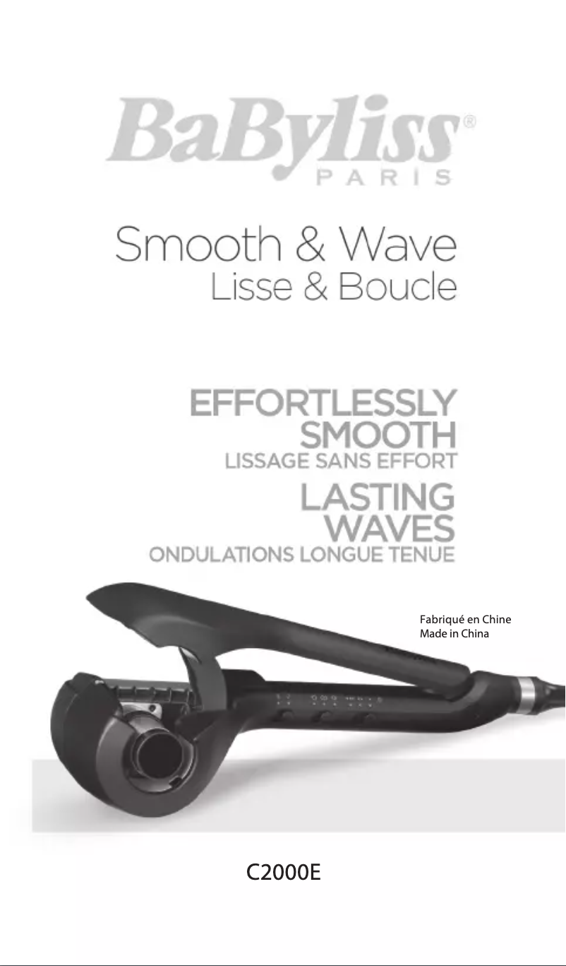 Image de la première page du manuel de l'appareil Smooth & Wave C2000