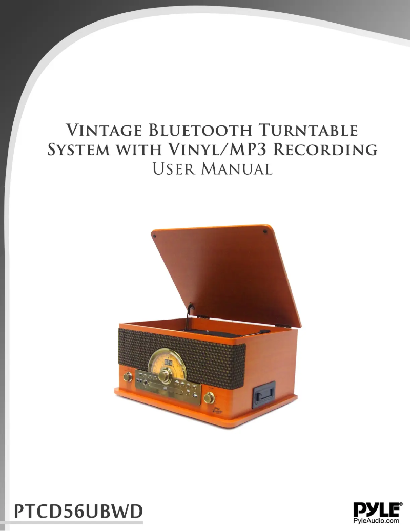 Image de la première page du manuel de l'appareil PTCD56UBWD