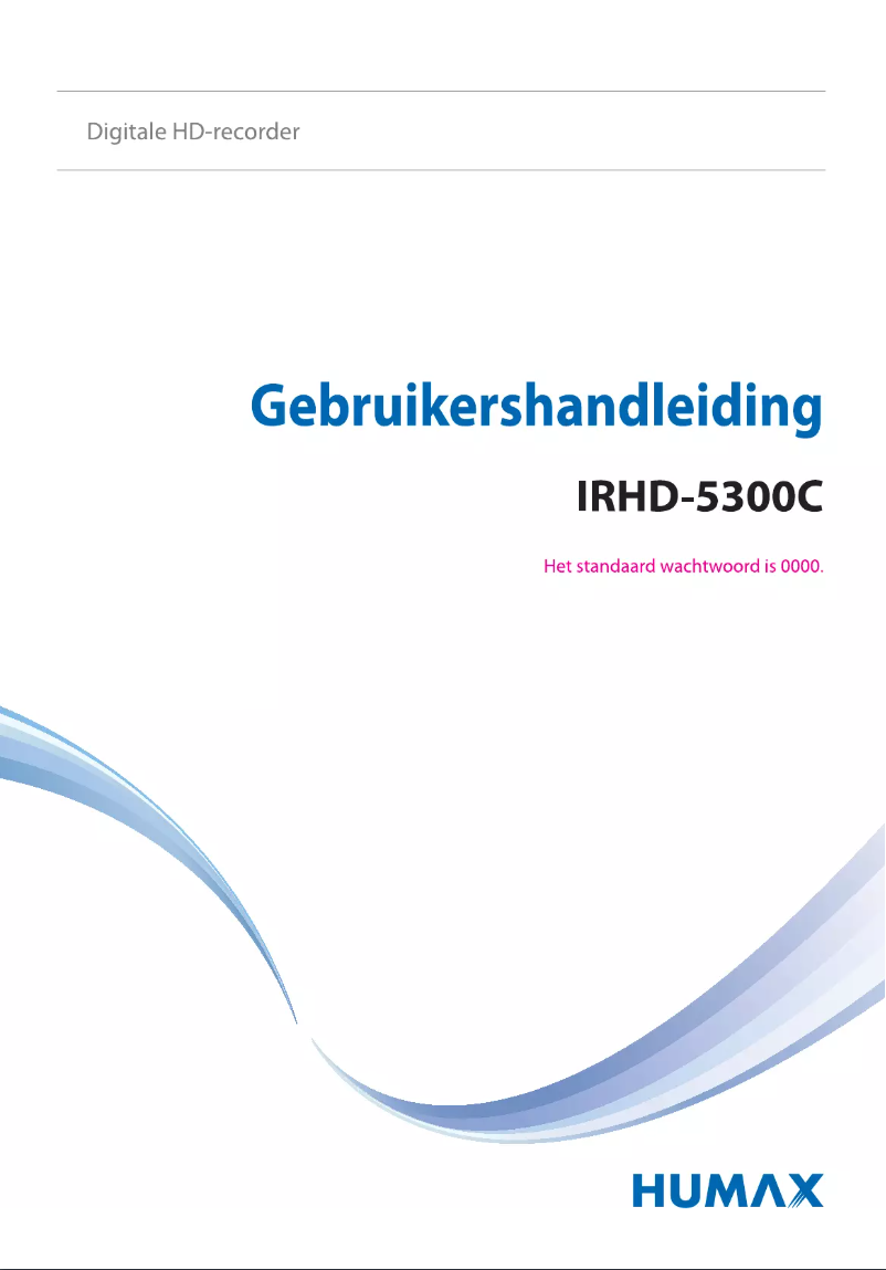Page 1 de la notice Manuel utilisateur Humax iRHD-5300C
