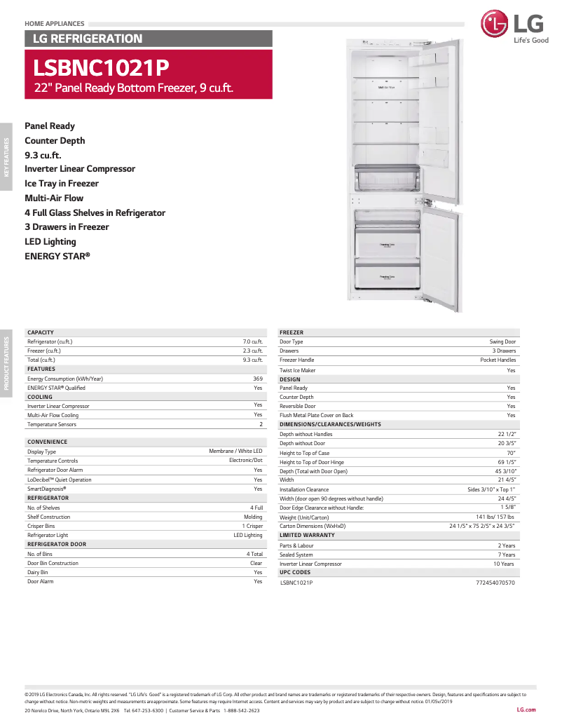 Image de la première page du manuel de l'appareil LSBNC1021P