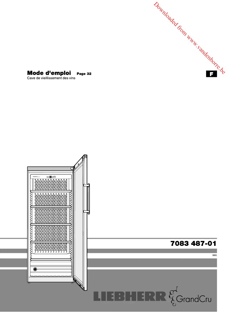 Image de la première page du manuel de l'appareil Grand Cru WKt 4552-21
