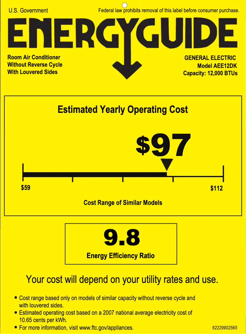 Image de la première page du manuel de l'appareil AEE12DK