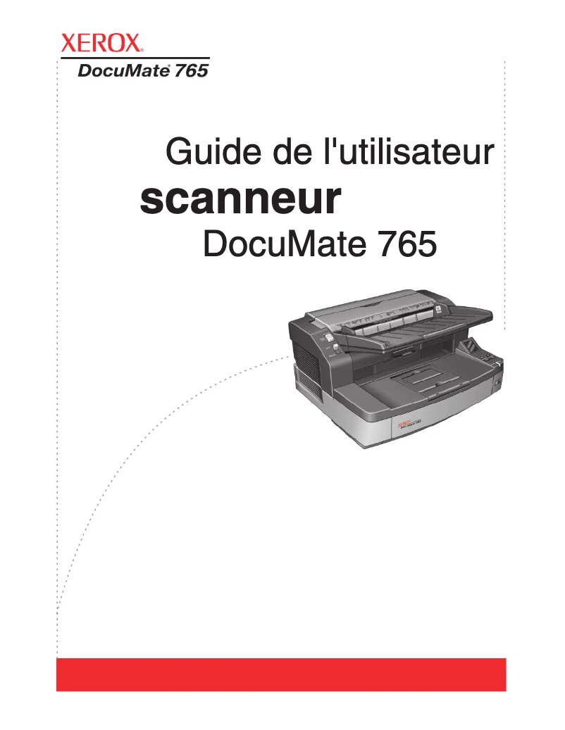 Image de la première page du manuel de l'appareil Documate 765