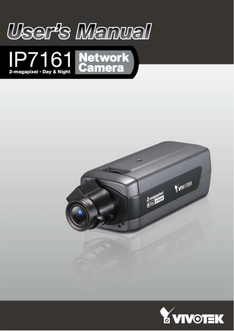 Page 1 de la notice Manuel utilisateur Vivotek IP7161