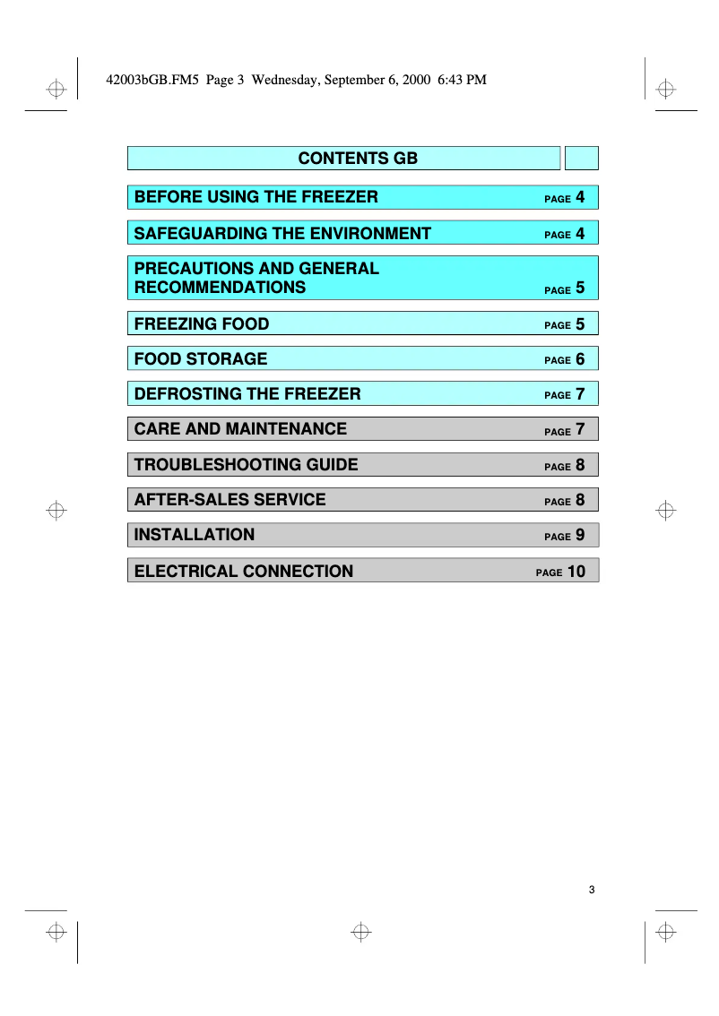 Imagen de la primera página del manual del dispositivo AFG 541/G