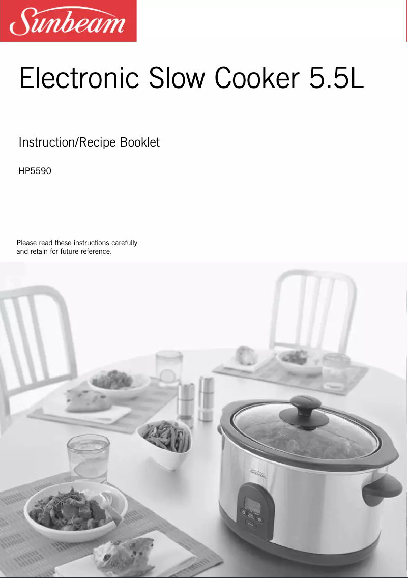 Image de la première page du manuel de l'appareil SecretChef HP5590