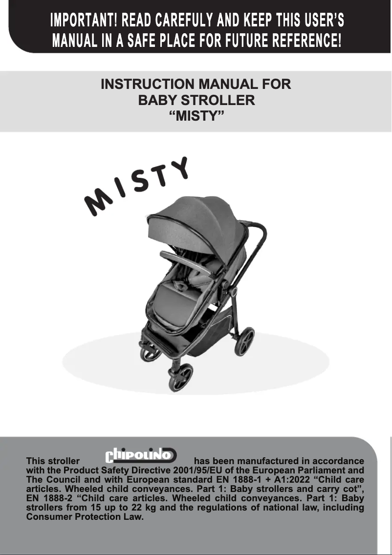 Page 1 de la notice Manuel utilisateur Chipolino Misty