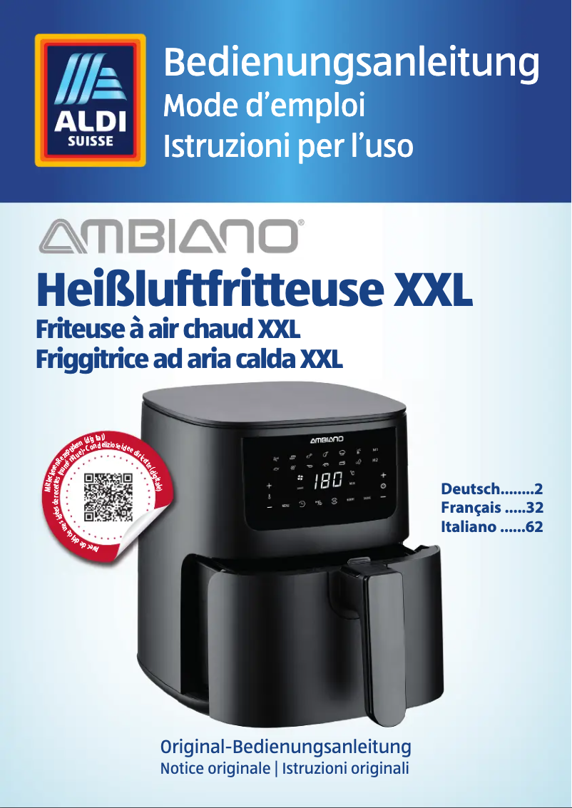 Page 1 de la notice Manuel utilisateur Ambiano GT-AF-12