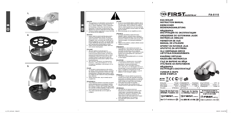 Image de la première page du manuel de l'appareil FA-5115