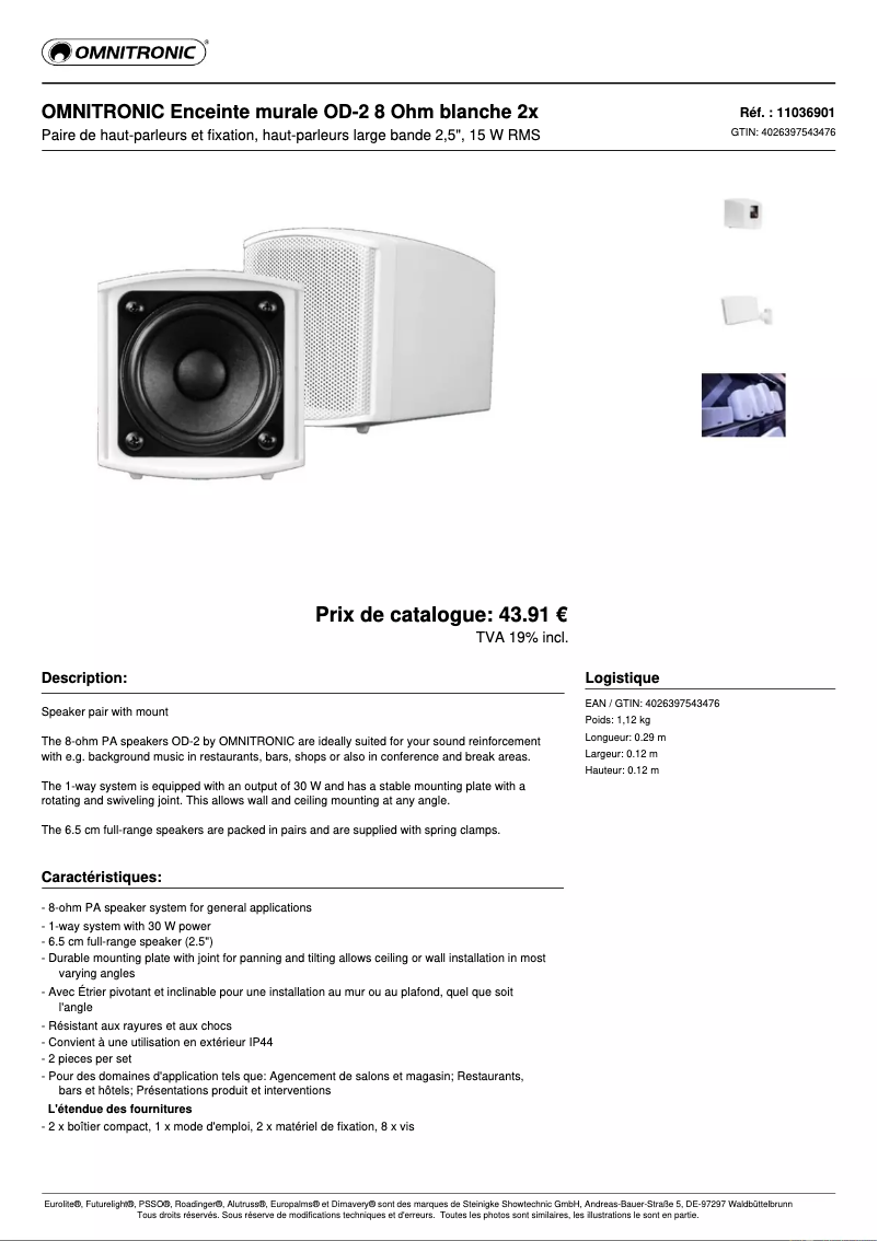 Image de la première page du manuel de l'appareil OD-2
