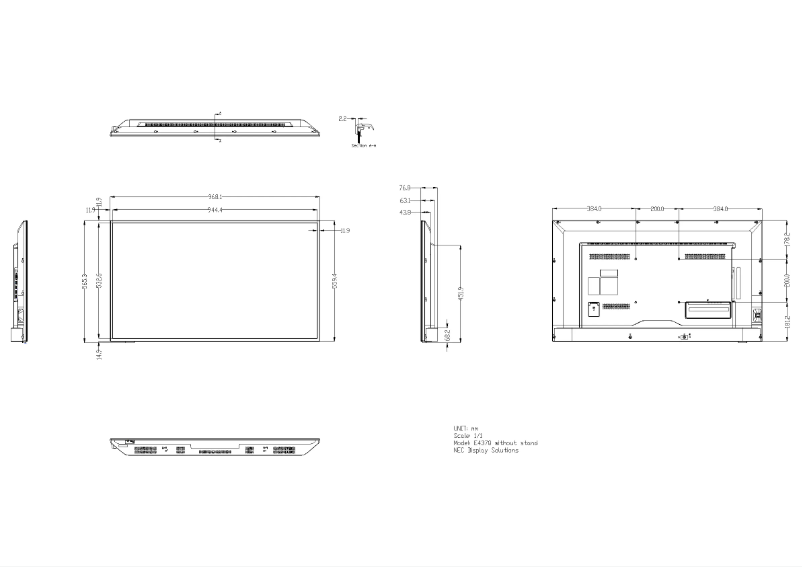 Imagen de la primera página del manual del dispositivo MultiSync E437Q