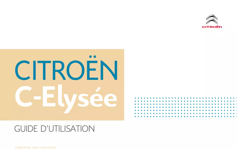 Imagen de la primera página del manual del dispositivo C-Elysée (2017)