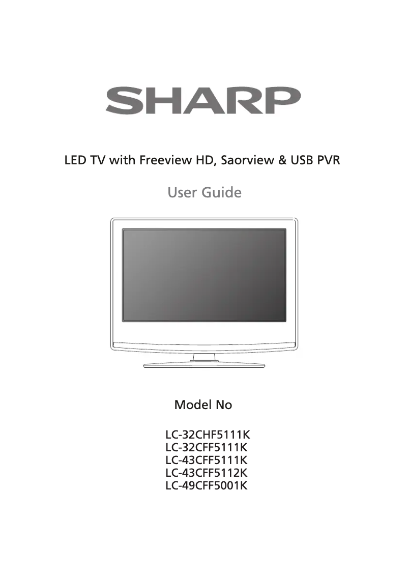 Page n°1 - Manuel utilisateur Sharp LC-43CFF5111K