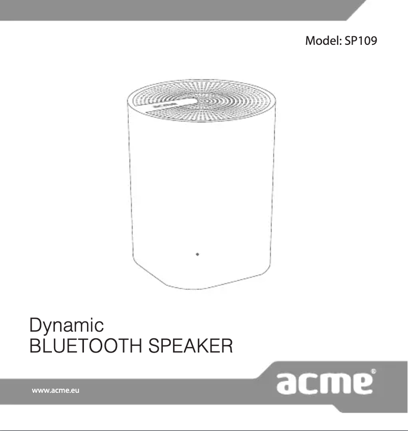 Página 1 del manual Manual de usuario Acme SP109
