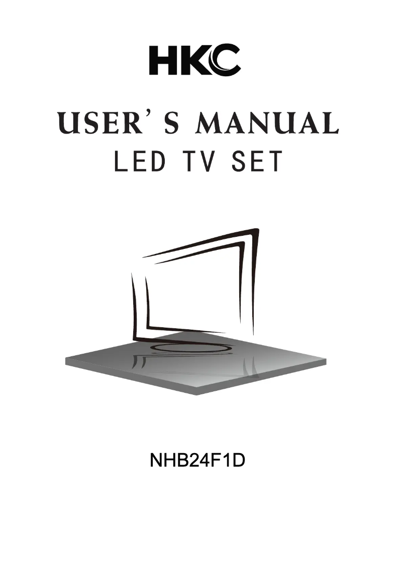 Page 1 de la notice Manuel utilisateur HKC 24F1D