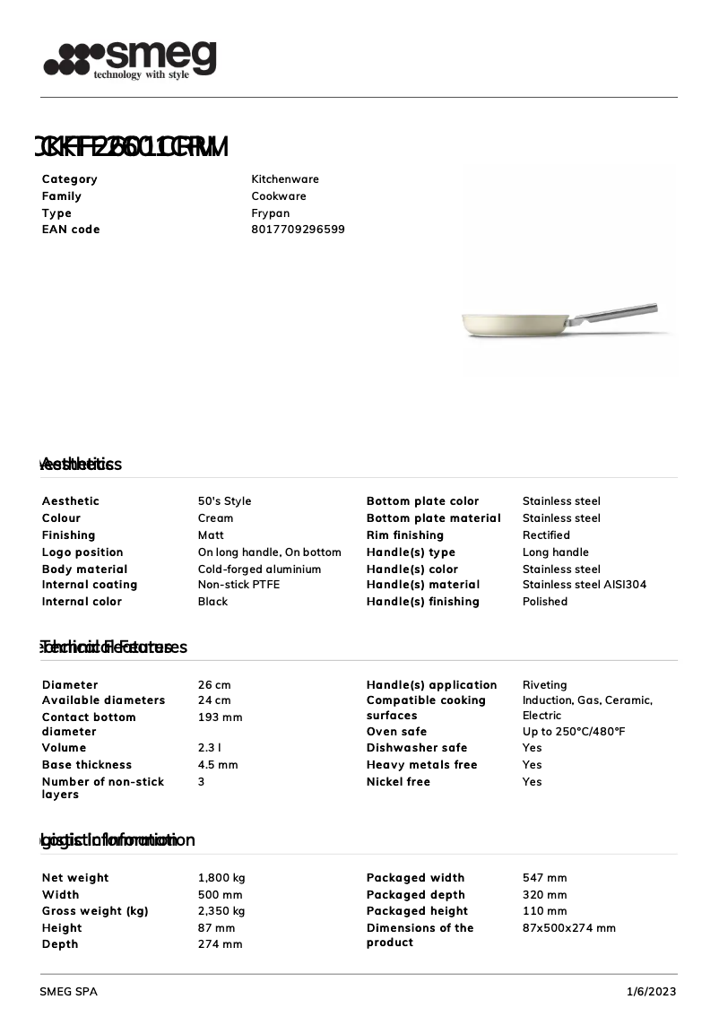 Page n°1 - Brochure Smeg CKFF2601CRM