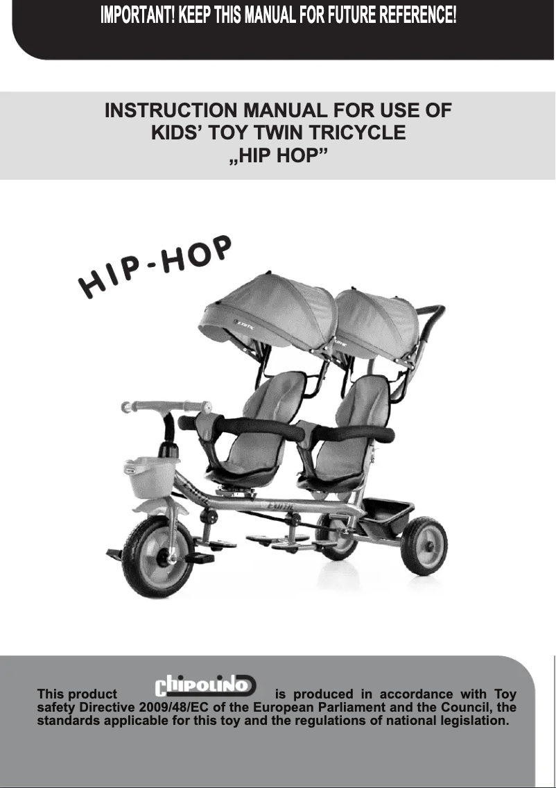 Page 1 de la notice Manuel utilisateur Chipolino Hip Hop