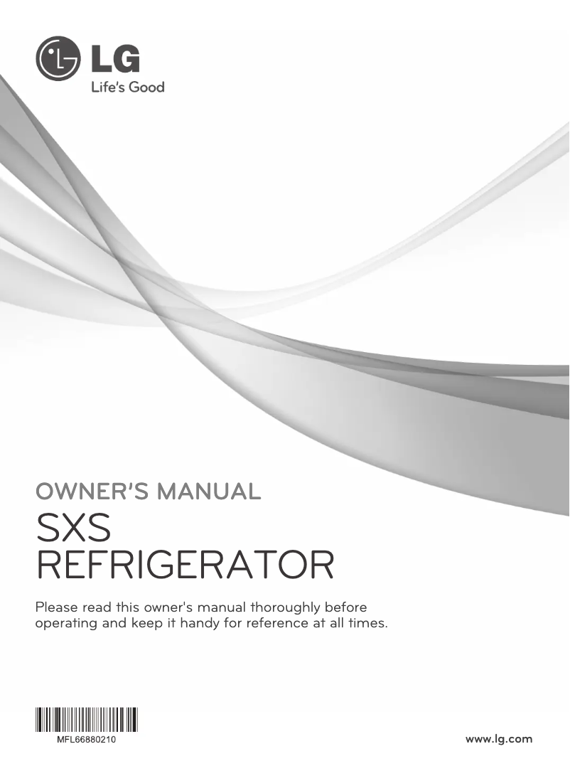 Page 1 de la notice Manuel utilisateur LG GR-P307PGN