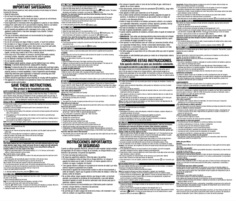 Page n°1 - Manuel utilisateur Black & Decker TR4300SSD
