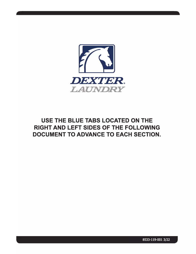 Page 1 de la notice Manuel utilisateur Dexter Laundry T-450 SWD Express