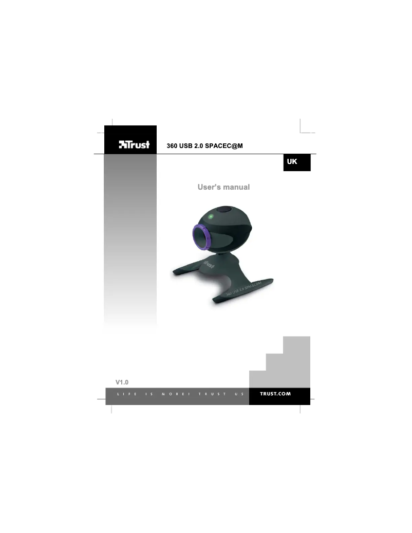 Página 1 del manual Manual de usuario Trust 360 USB 2.0 SPACEC@M