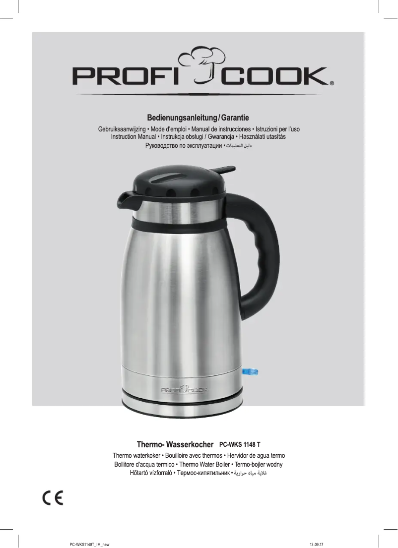 Imagen de la primera página del manual del dispositivo PC-WKS 1148 T