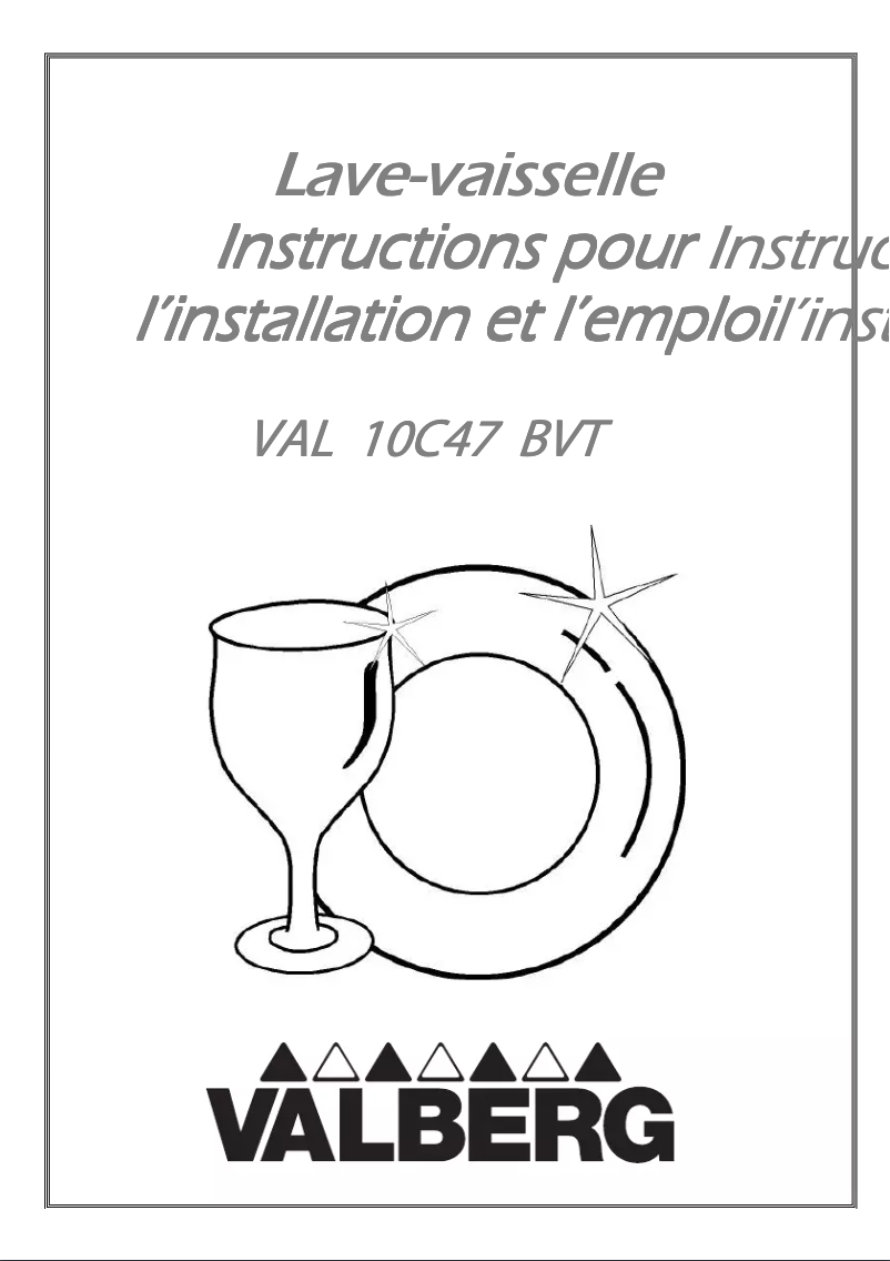 Image de la première page du manuel de l'appareil VAL 10C46 BVT