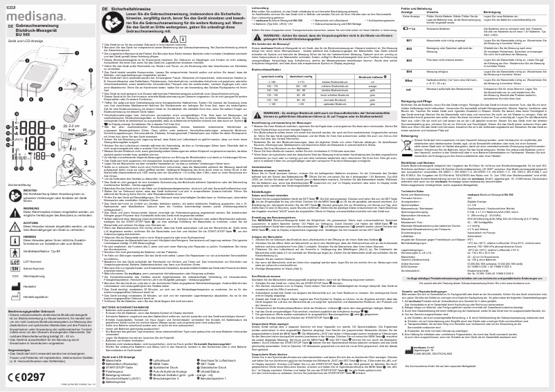 Image de la première page du manuel de l'appareil BU 565