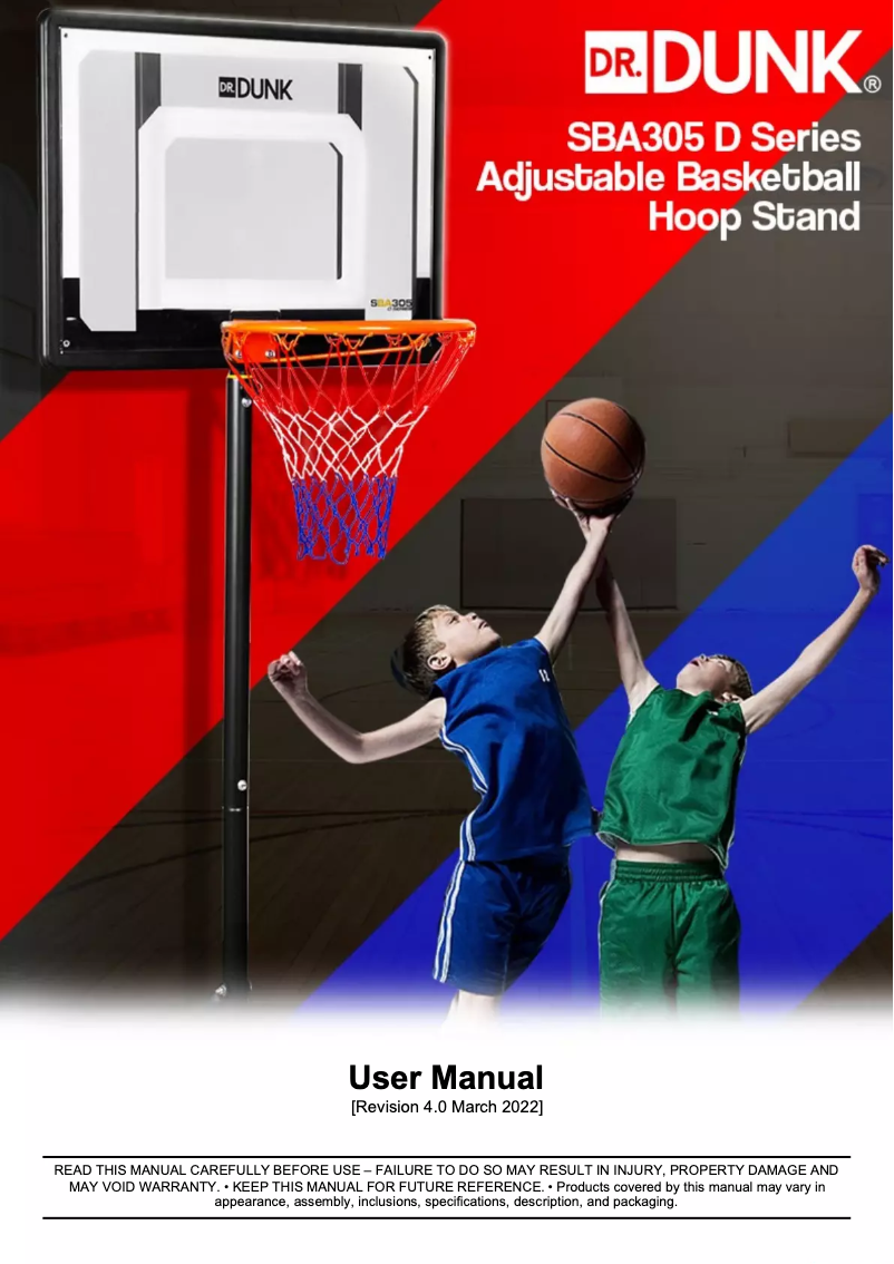 Page n°1 - Manuel utilisateur Dr. Dunk SBA305 D