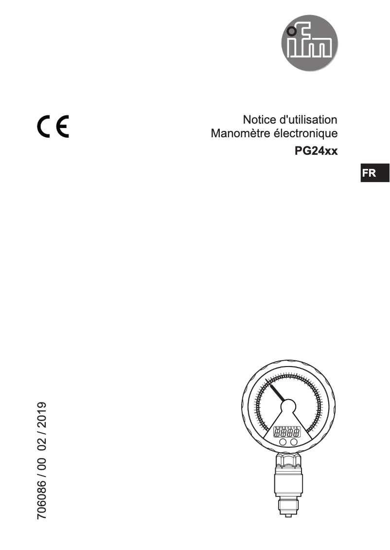 Image de la première page du manuel de l'appareil PG2451