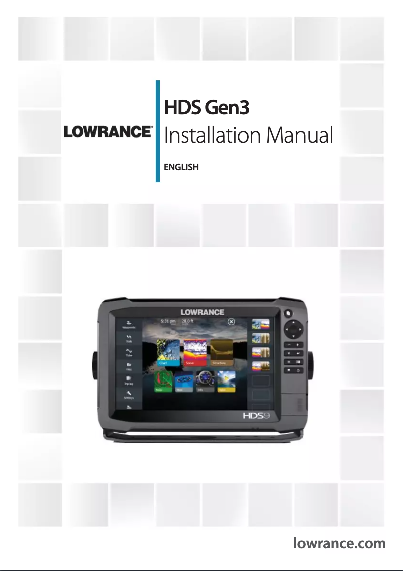 Page n°1 - Manuel utilisateur Lowrance HDS-9 Gen3