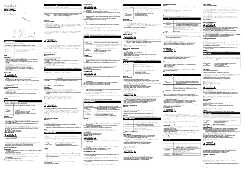 Page 1 de la notice Manuel utilisateur Nedis LTLGQ3M1WT