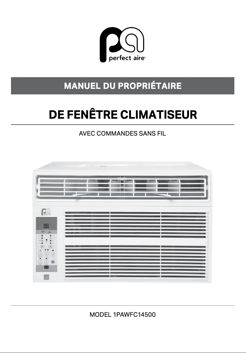 Image de la première page du manuel de l'appareil 1PAWFC14500
