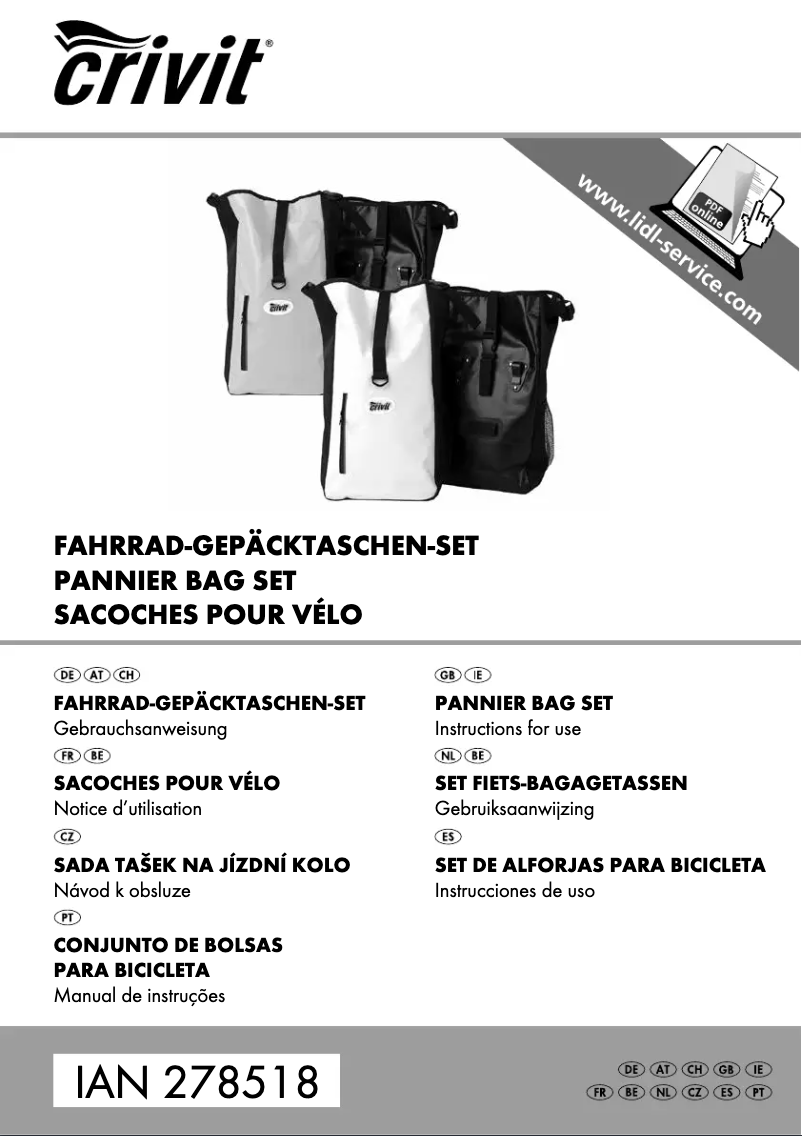 Page n°1 - Manuel utilisateur Crivit IAN 278518