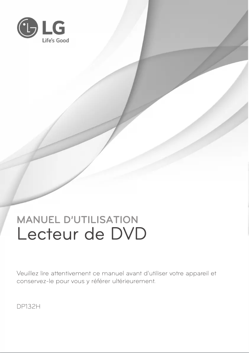 Image de la première page du manuel de l'appareil DP132H