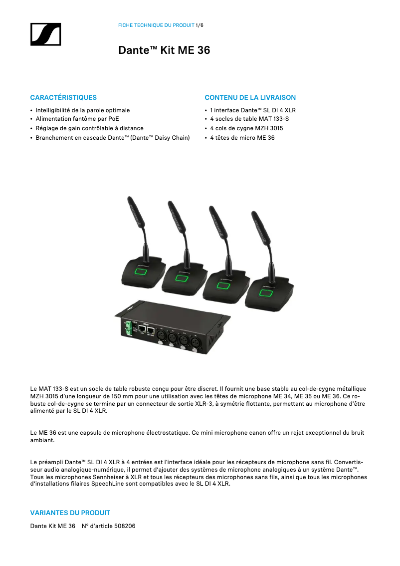 Image de la première page du manuel de l'appareil ME 36