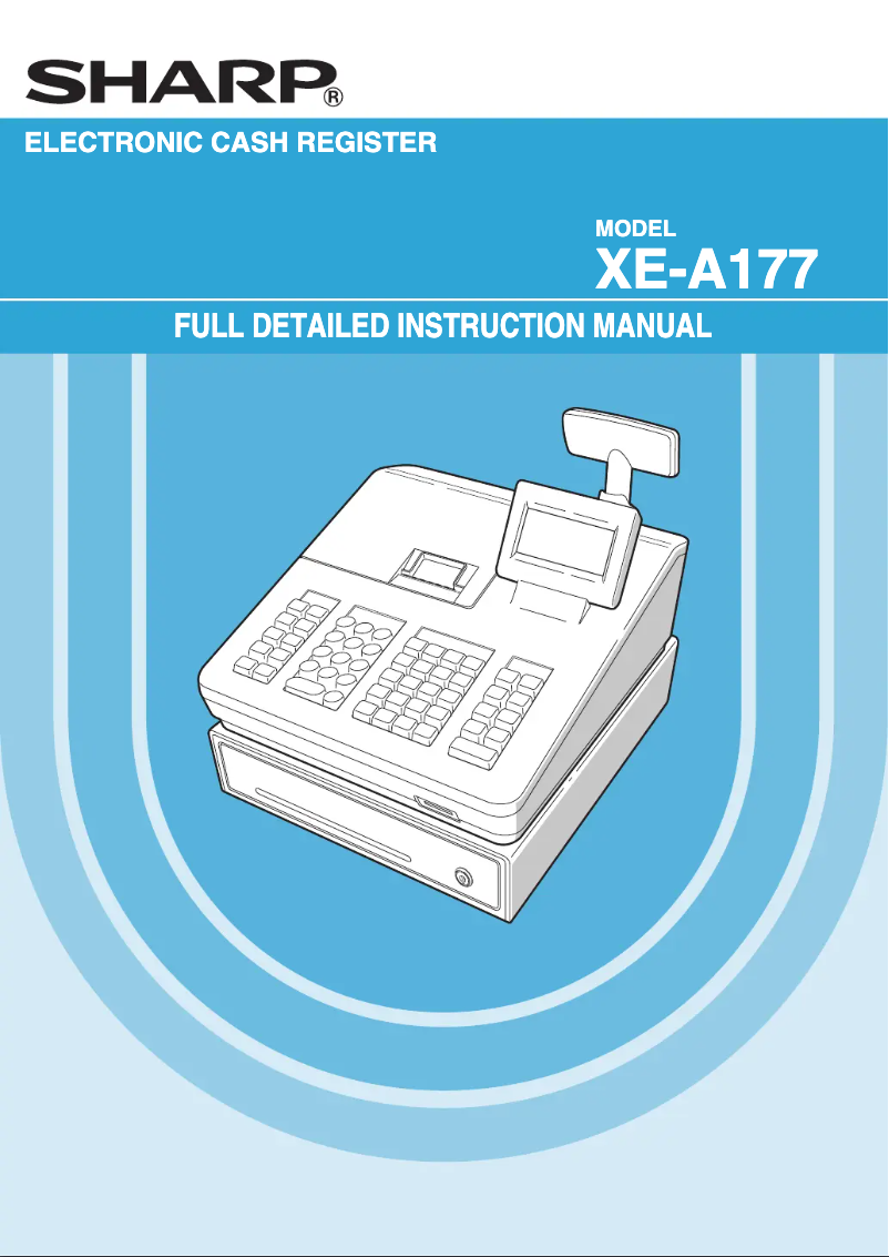 Page 1 de la notice Manuel utilisateur Sharp XE-A177