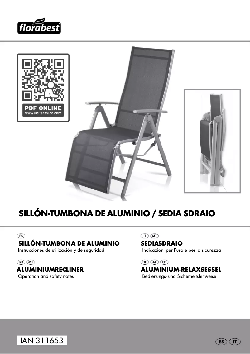 Page 1 de la notice Manuel utilisateur Florabest IAN 311653