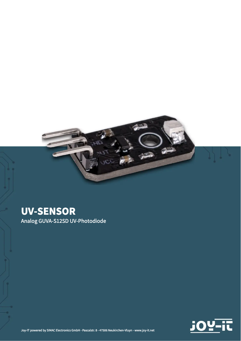 Página 1 del manual Manual de usuario Joy-It SEN-UV01