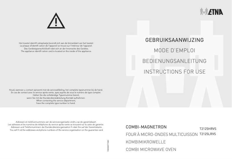 Image de la première page du manuel de l'appareil T2125