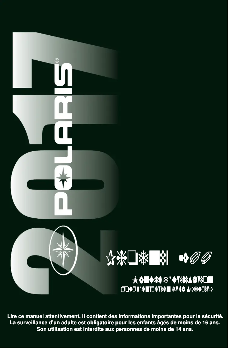 Page 1 de la notice Manuel utilisateur Polaris Youth Phoenix 200 (2017)