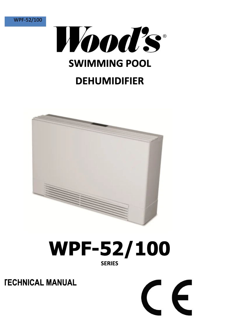 Image de la première page du manuel de l'appareil WPF-52